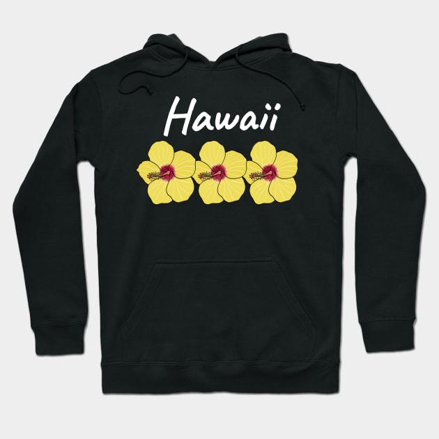 Hawaii Hibiscus State Flower Hoodie by SunburstGeo